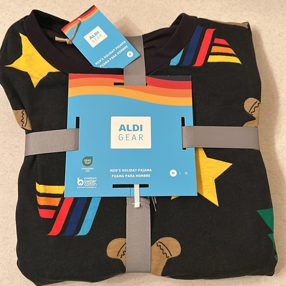 Aldi Gear 2024 Men’s Women’s Ladies Kids Unisex Festive Holiday Pajama Set! 🎄✨🛒🖤 - Picture 5 of 8